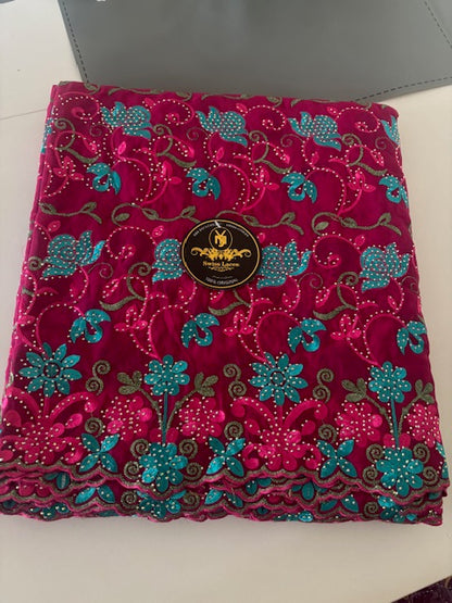Premium Swiss Embroidery – One-of-a-Kind